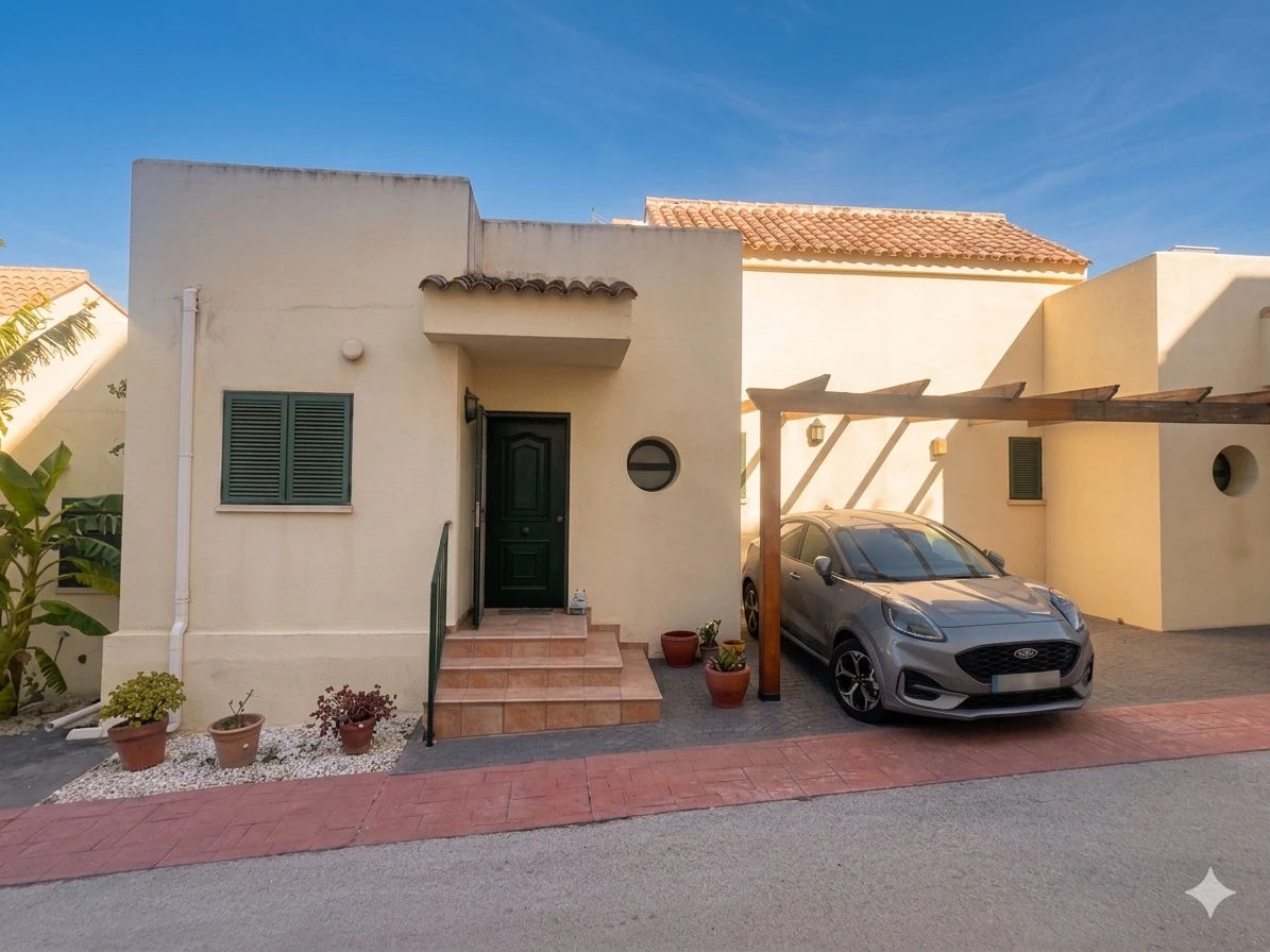 ADOSADO CON 3 HABITACIONES Y 2 BAÑOS, VISTAS ABIERTAS, PISCINA COMUN, BENITACHELL