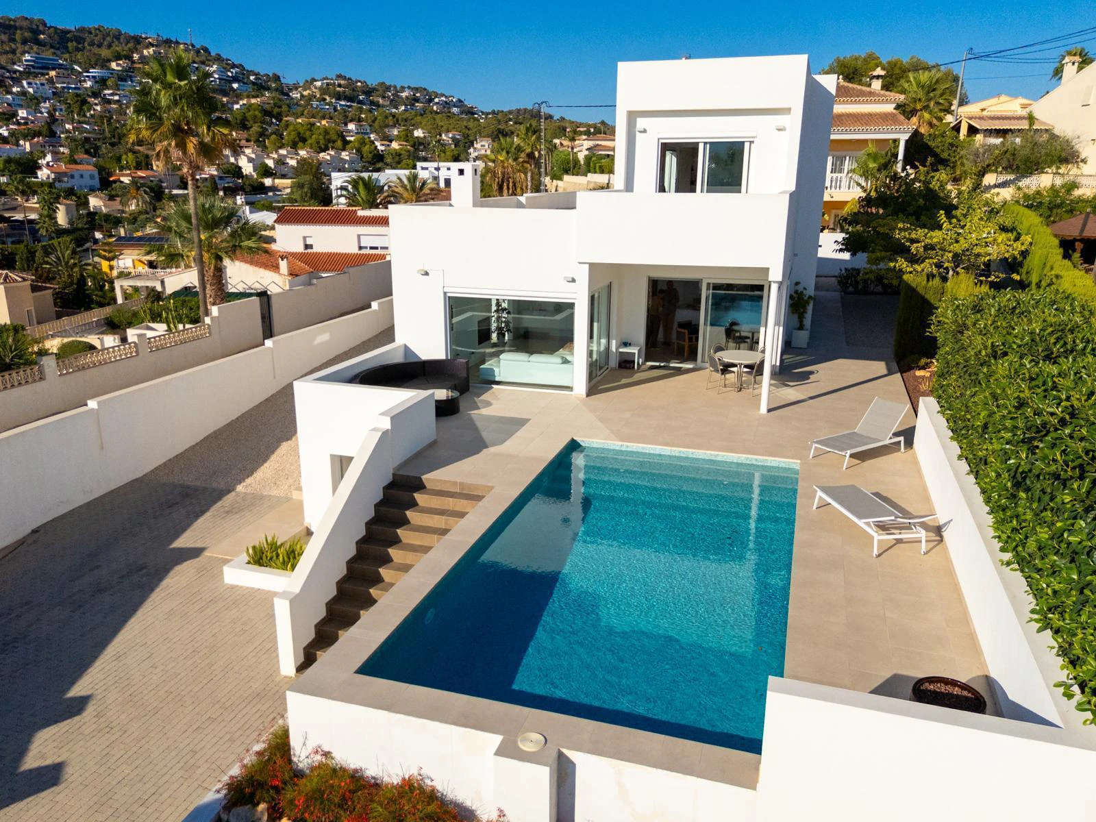 Villa moderna con vistas al mar en venta en Calpe