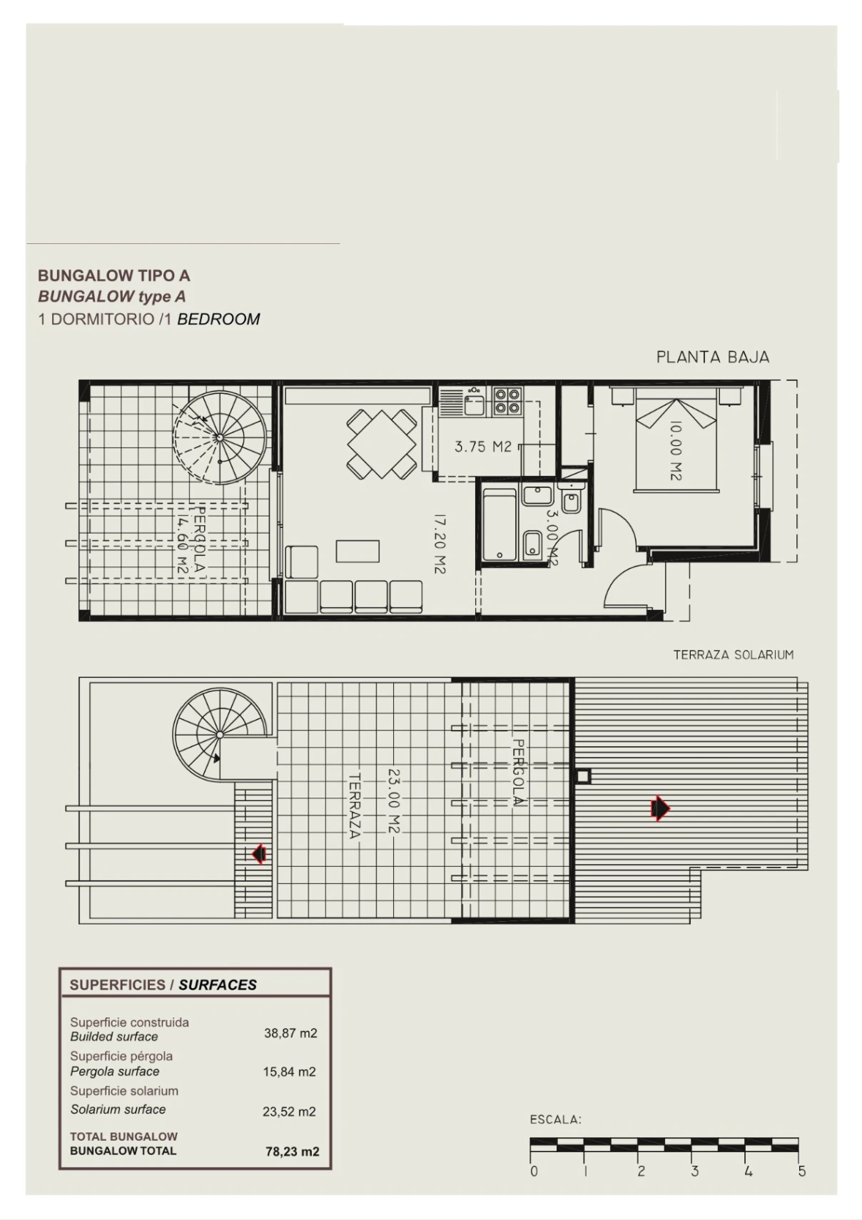 Varios bungalows con vistas al mar en venta en Calpe