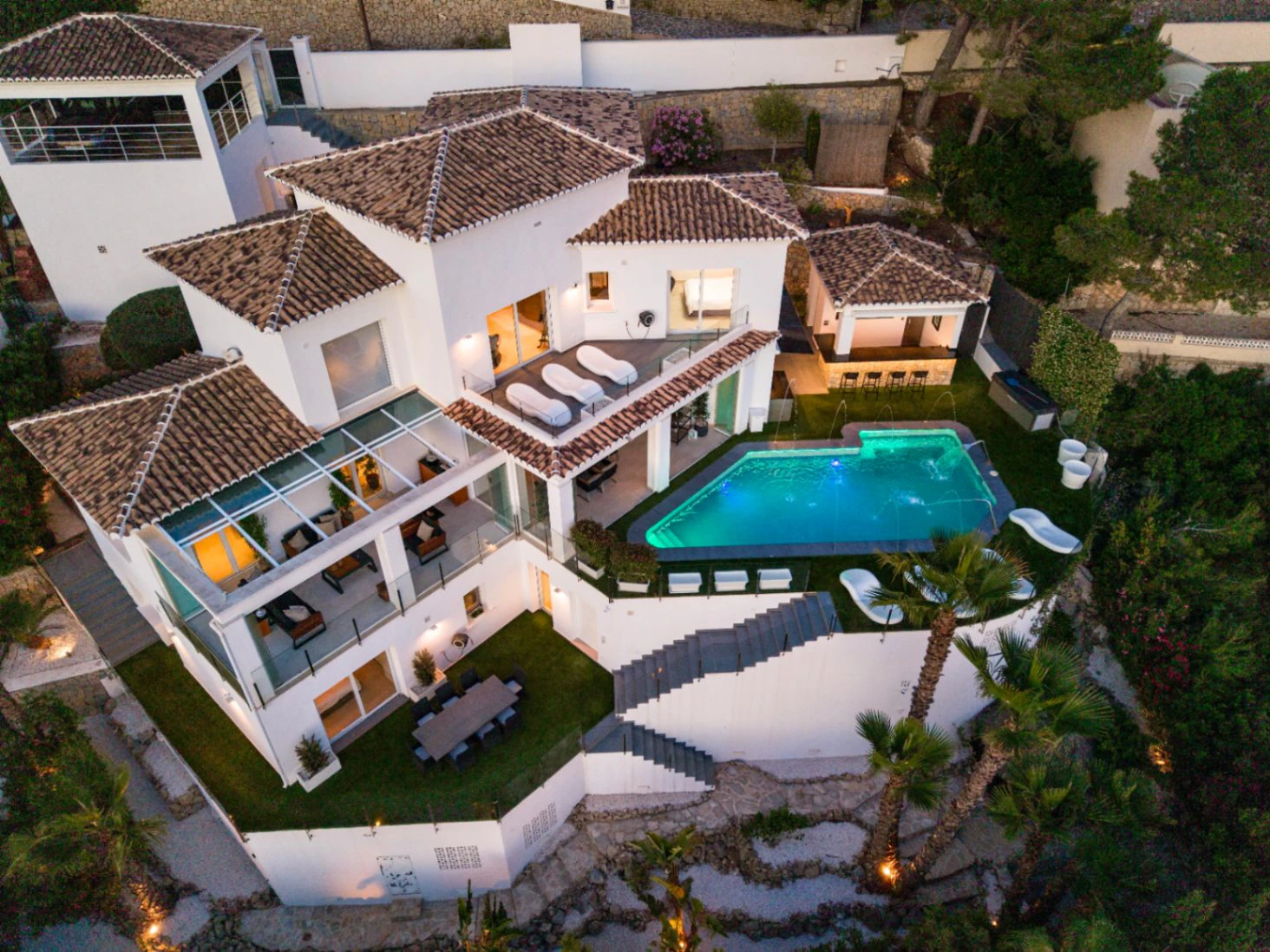 Villa de lujo en Moraira, 5 habitaciones, piscina privada  y vistas al mar y montaña