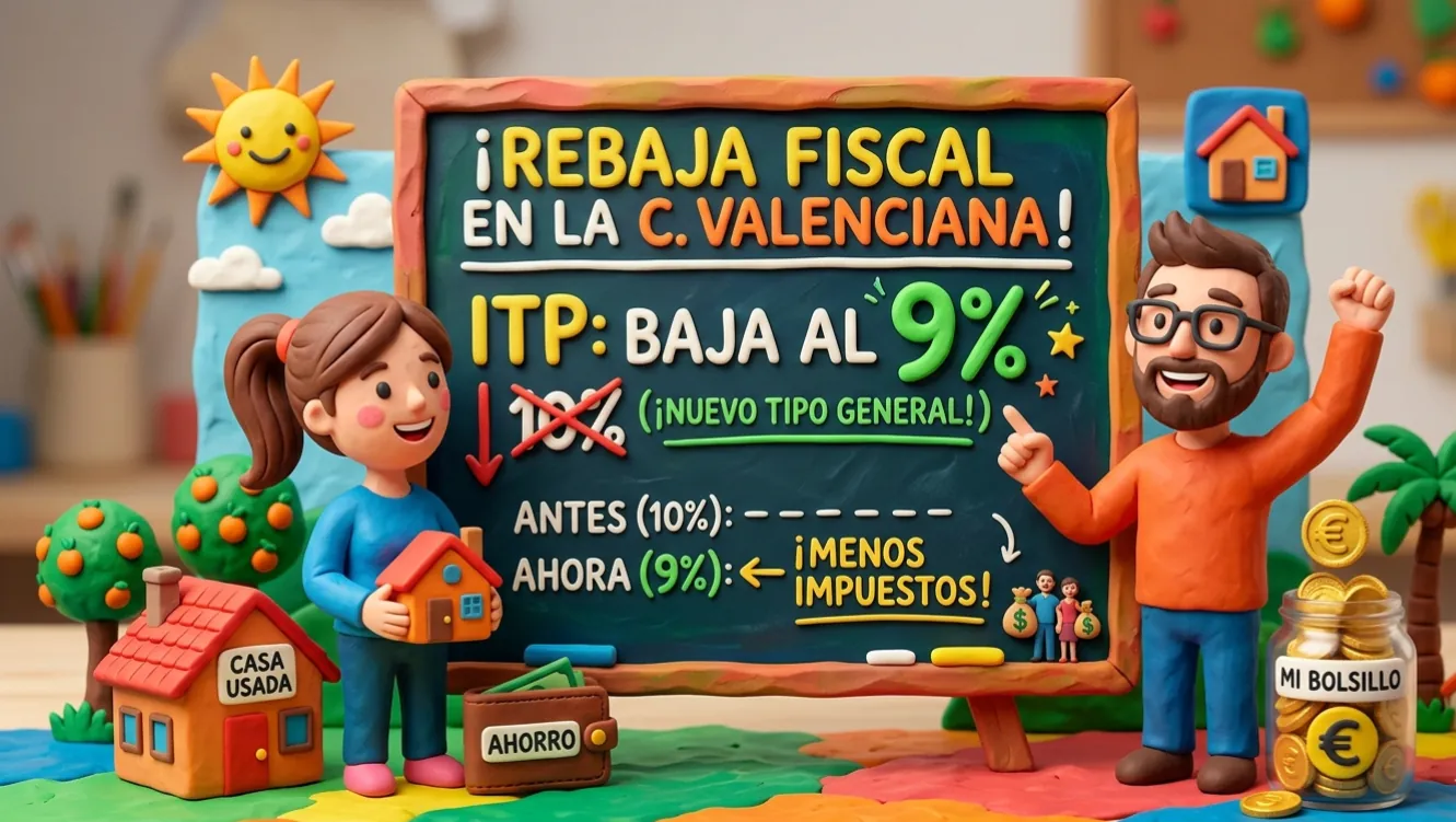 El ITP en la Comunidad Valenciana baja al 9%