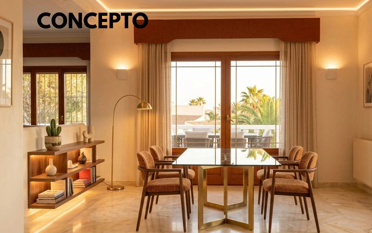Amplio chalet independiente con 5 dormitorios y piscina en Calpe