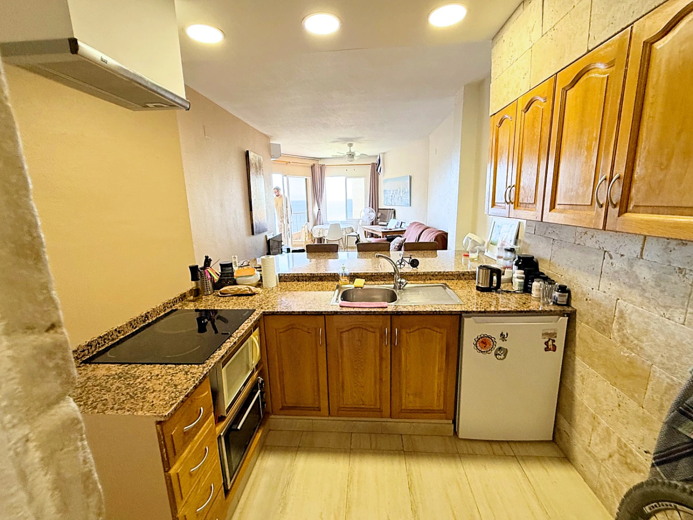 apartamento céntrico con vistas al mar y terraza