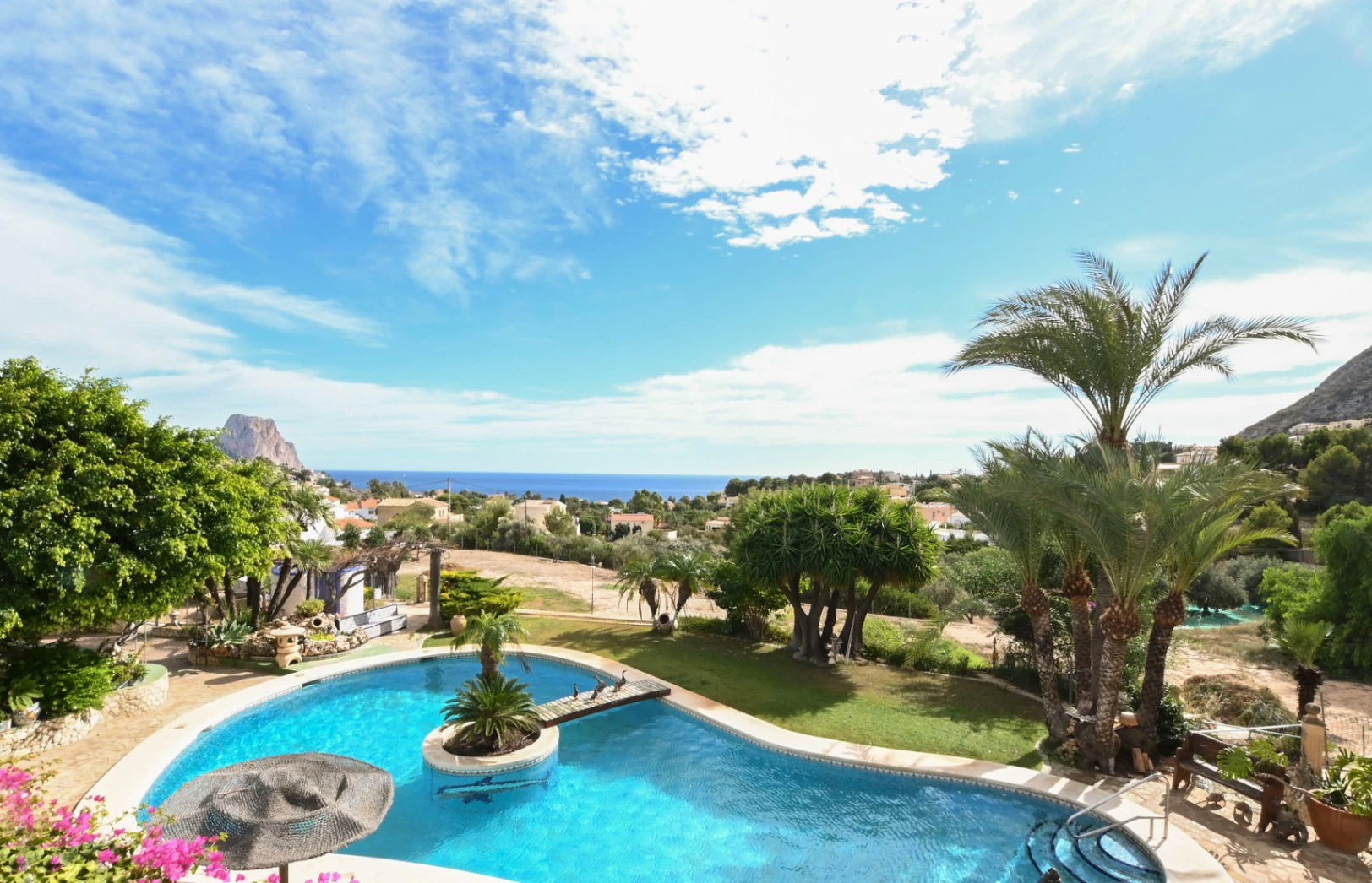 Finca única en Calpe con vistas al mar