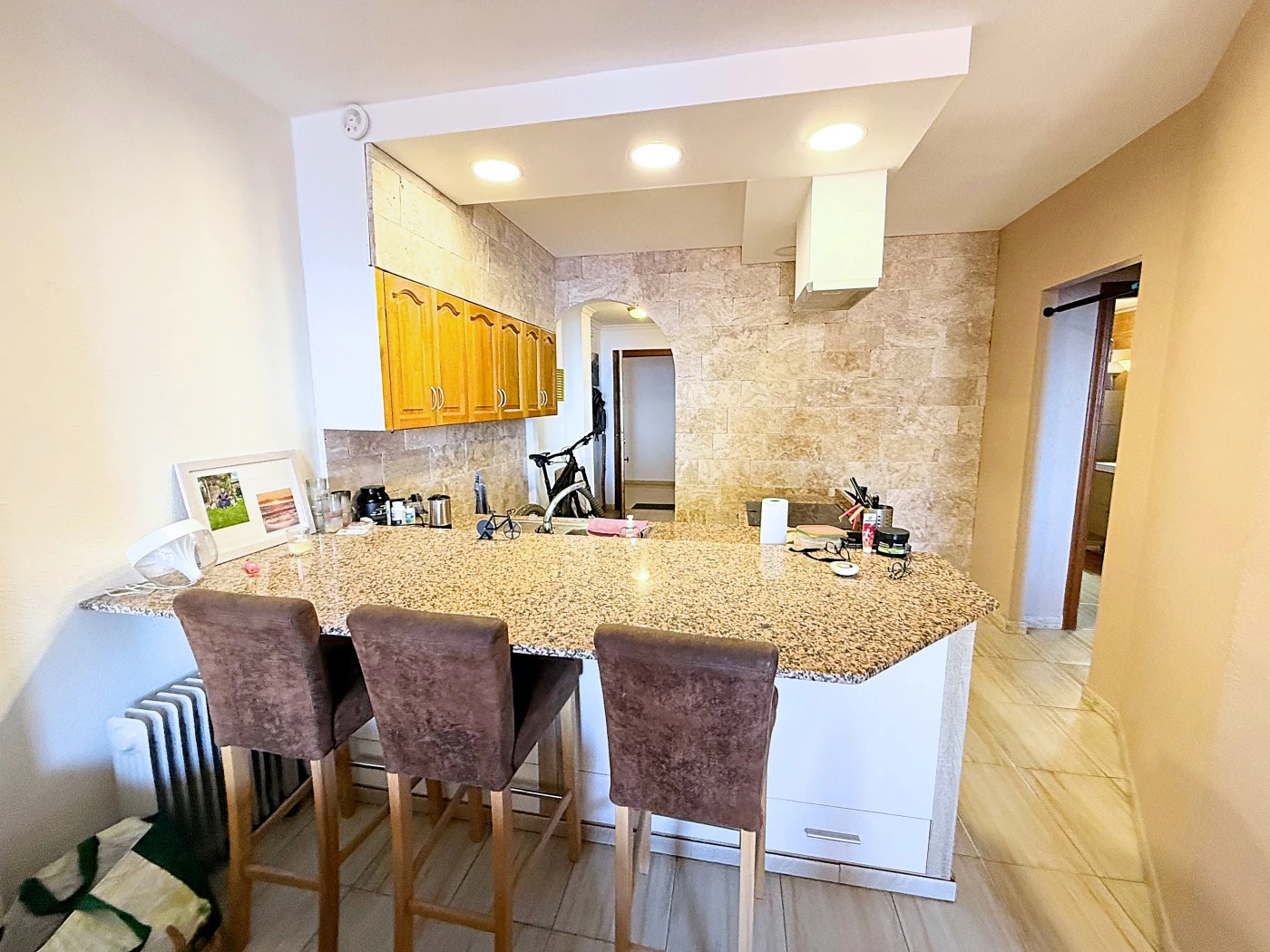 apartamento céntrico con vistas al mar y terraza