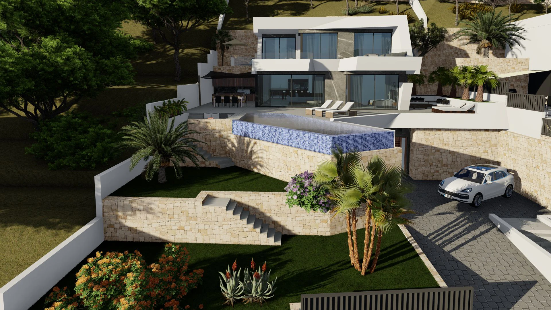 PROYECTO DE CHALET MODERNO CON VISTAS INCREIBLES