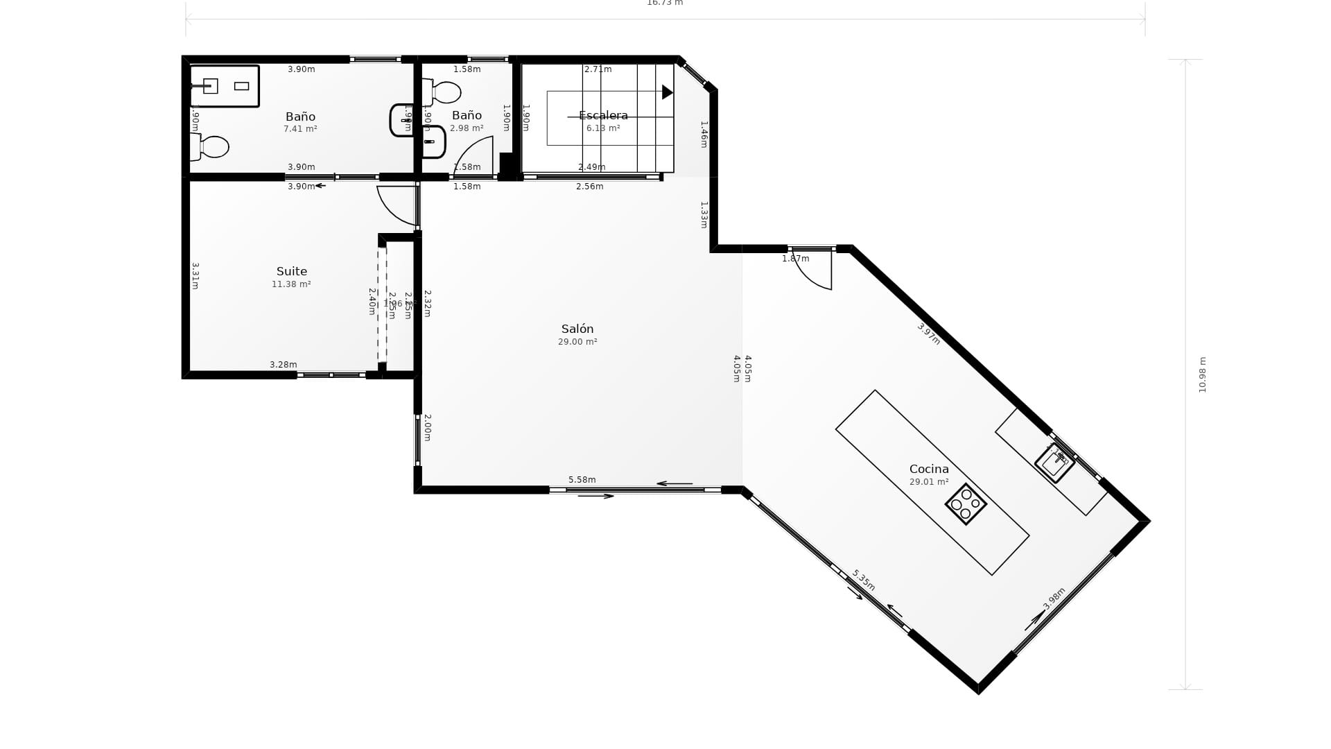 Modern chalet in Calpe with 5 bedrooms and private pool