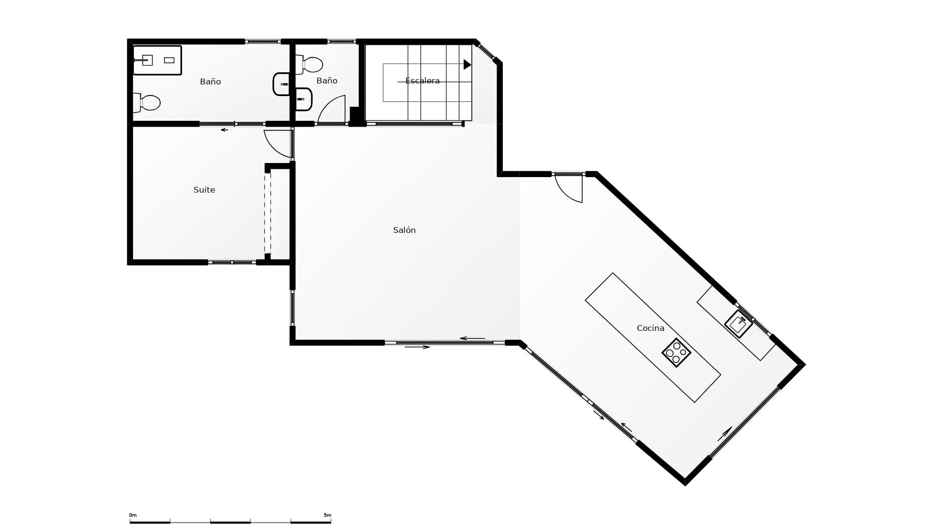 Modern chalet in Calpe with 5 bedrooms and private pool