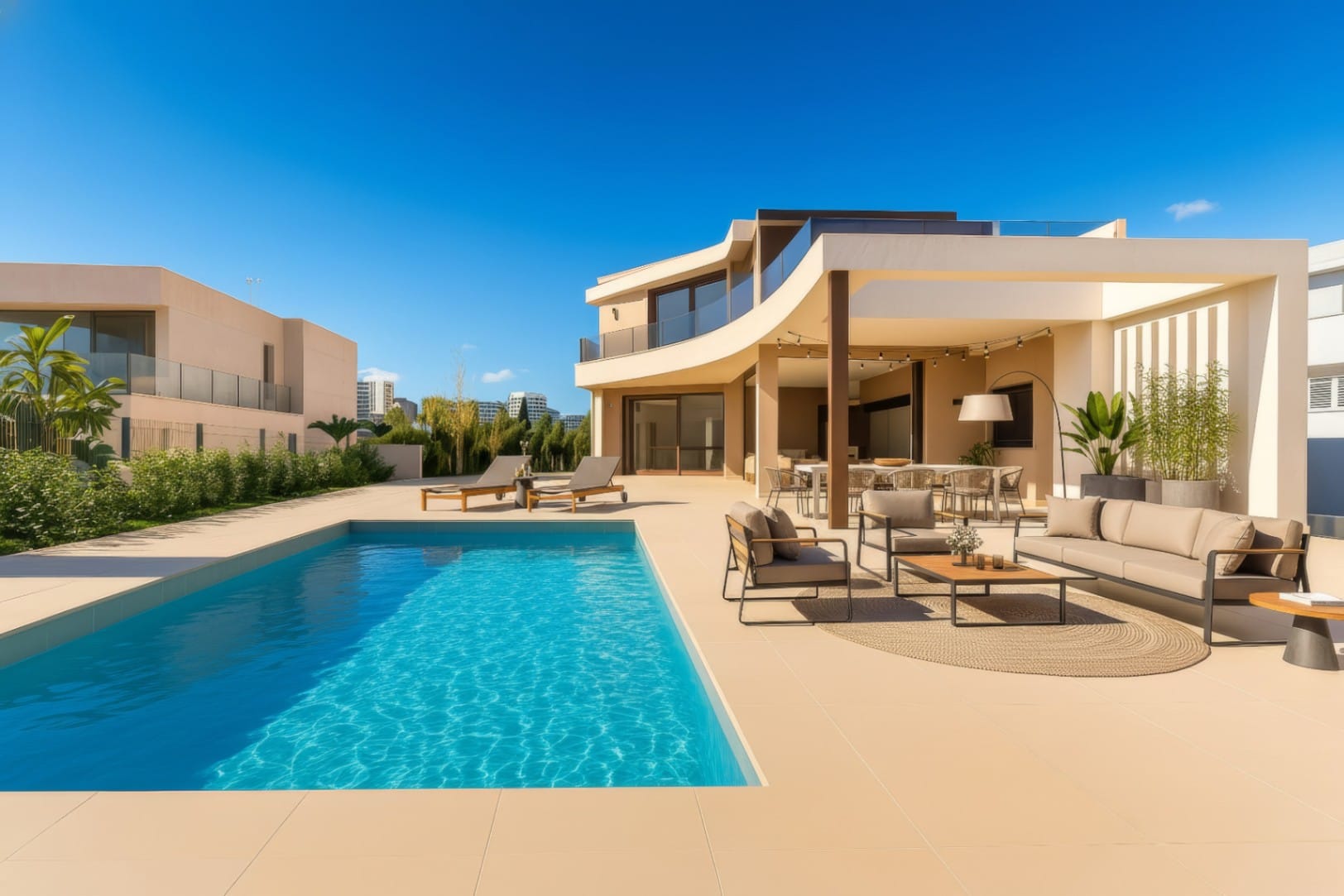 Modern chalet in Calpe with 5 bedrooms and private pool