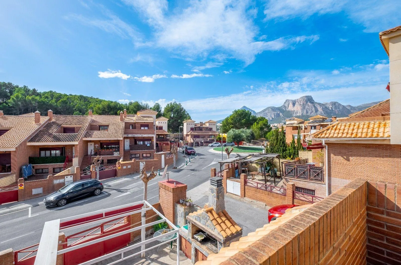 Cozy family home with mountain views.