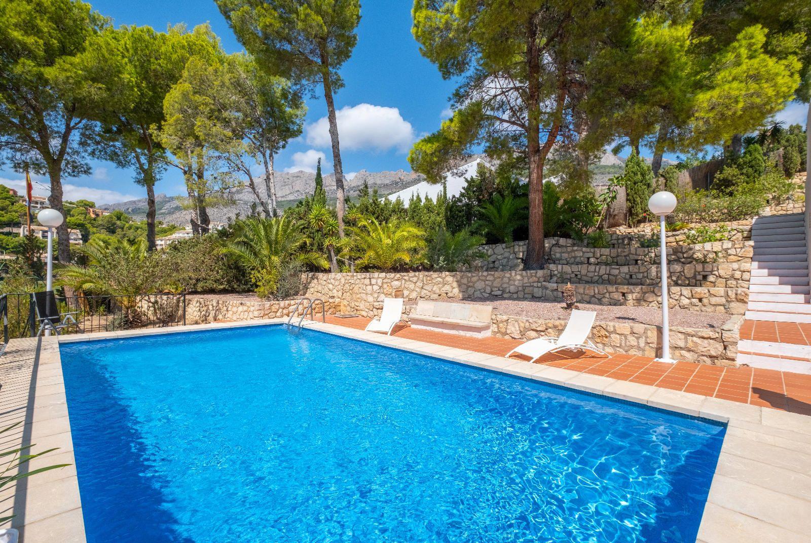 Elegant Mediterranean situated on the island of the golf course