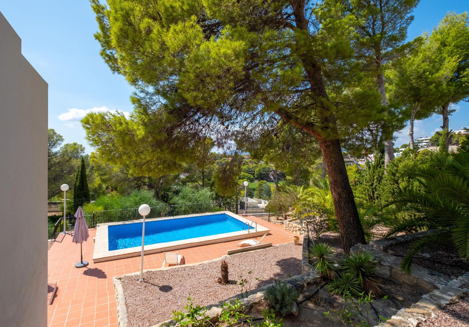 Elegant Mediterranean situated on the island of the golf course