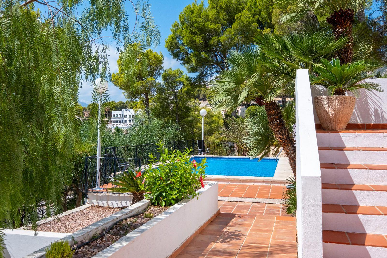 Elegant Mediterranean situated on the island of the golf course