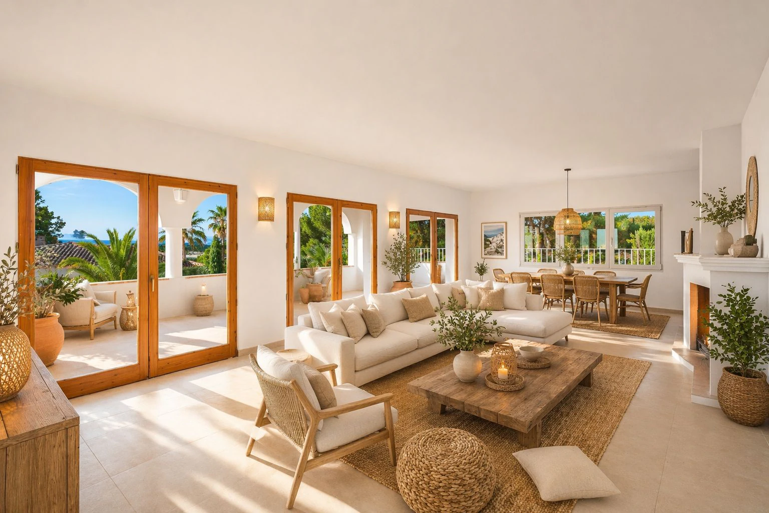 Mediterranean retreat with an Ibizan feel and panoramic views in Altea