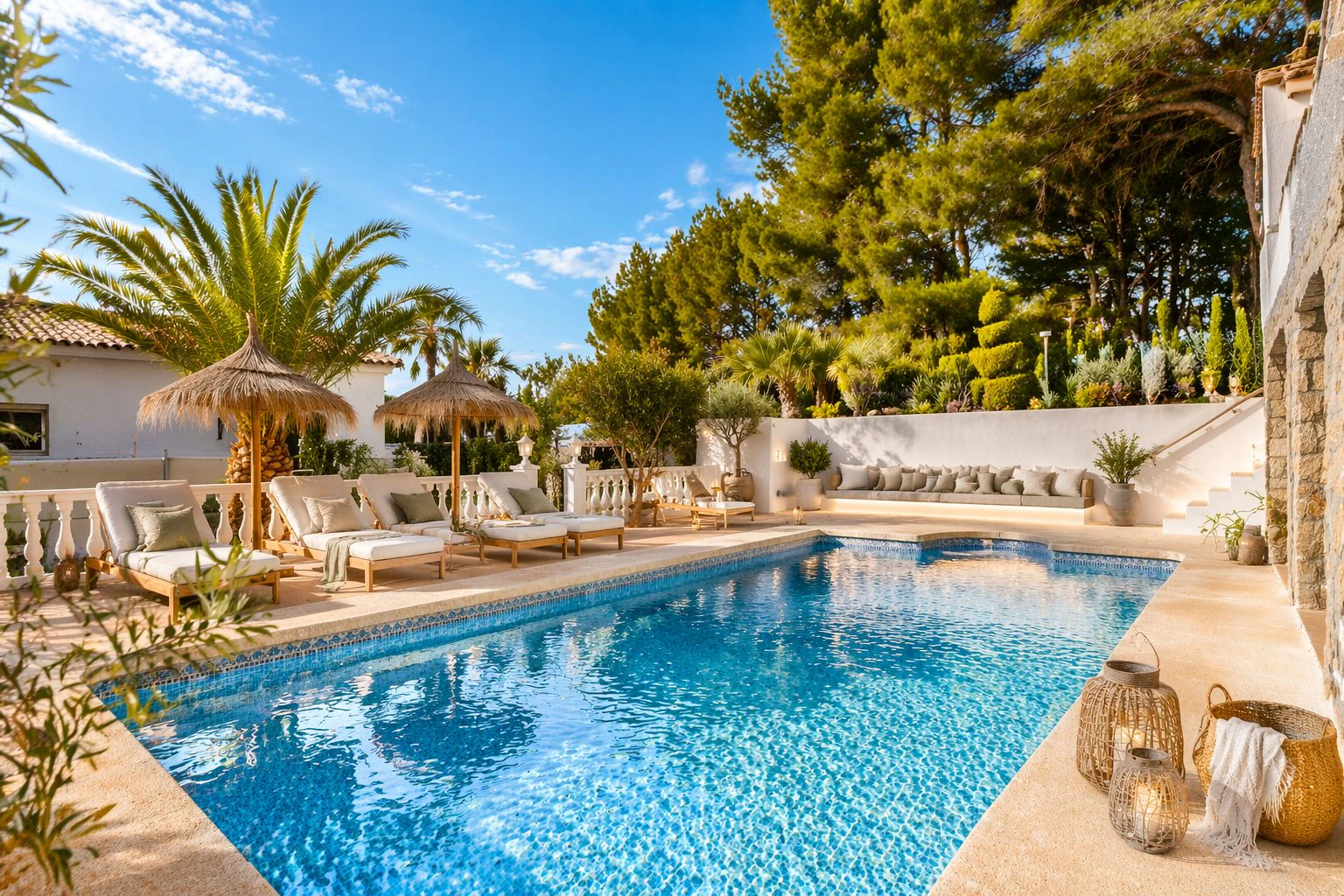 Mediterranean retreat with an Ibizan feel and panoramic views in Altea