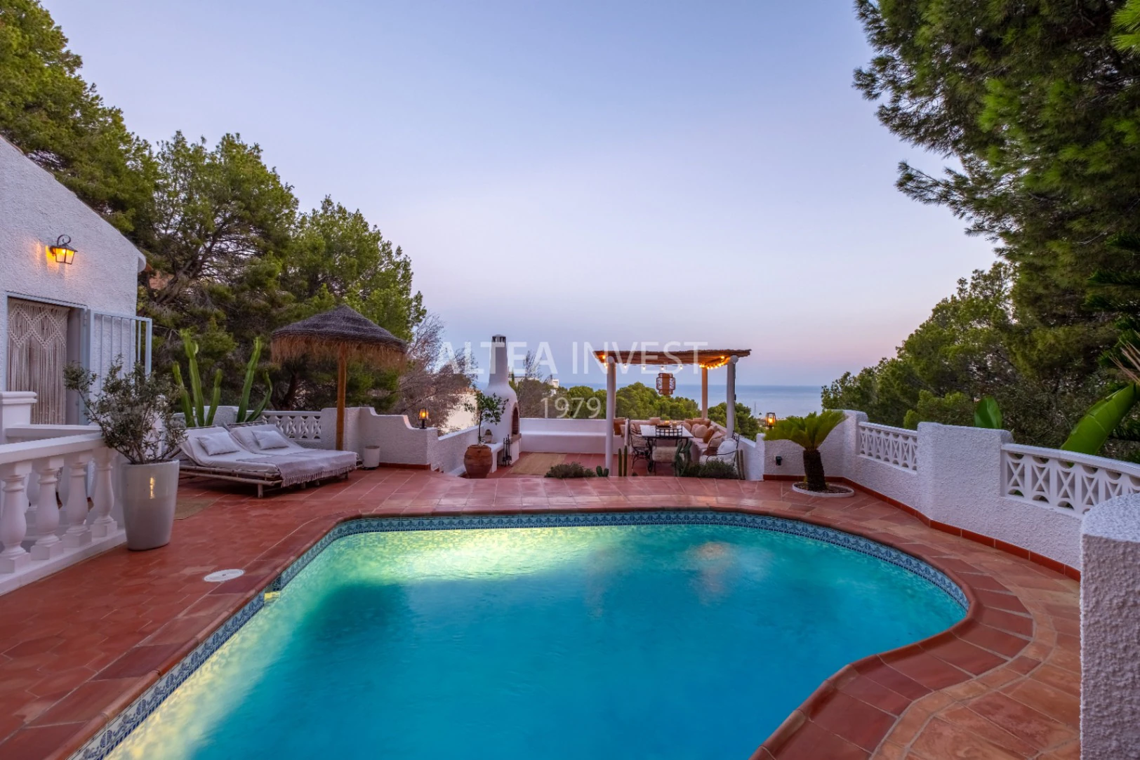 1438 - Boutique Villa with Sea Views, Ibiza-Inspired and Nature in Sierra de Altea