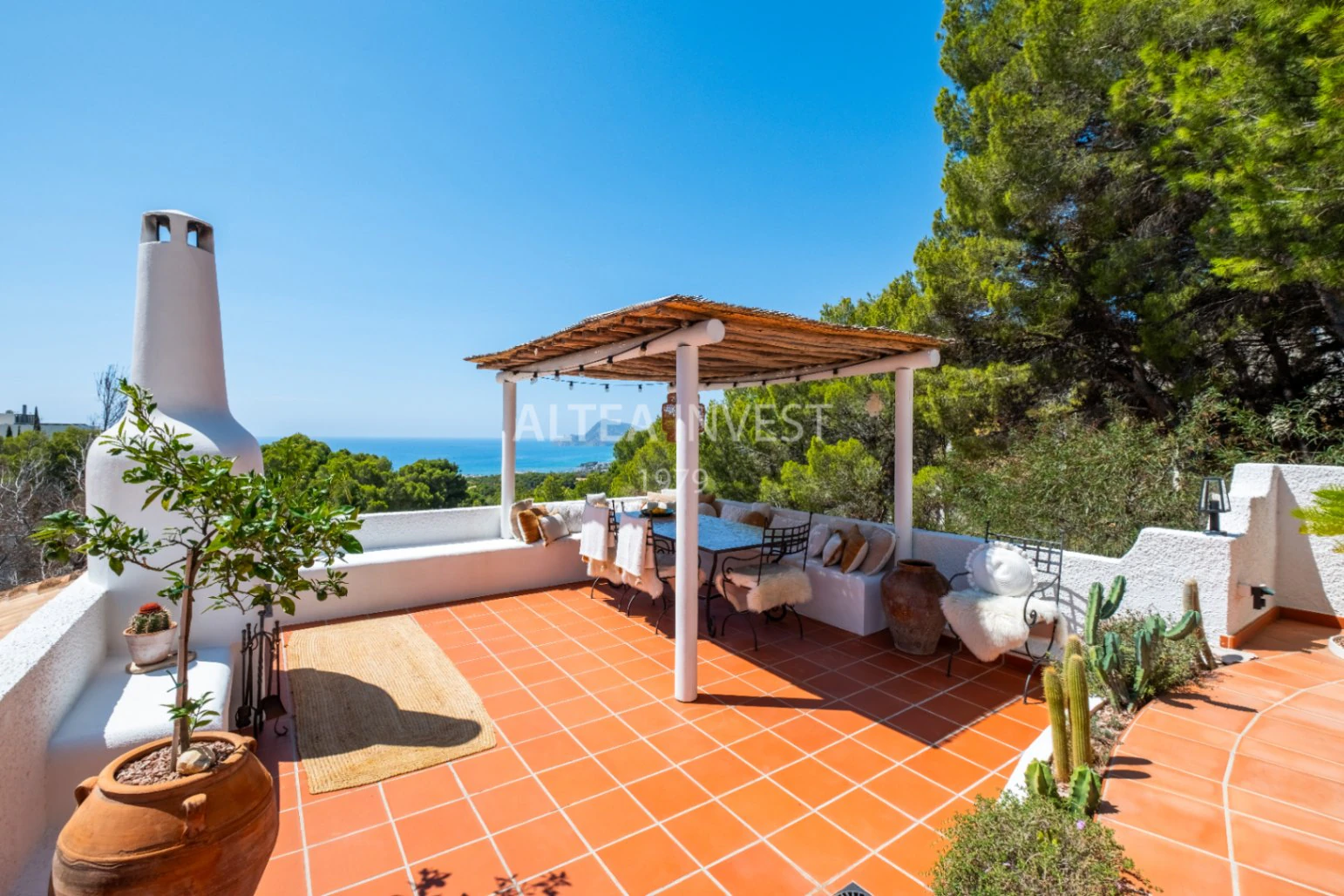 1438 - Boutique Villa with Sea Views, Ibiza-Inspired and Nature in Sierra de Altea