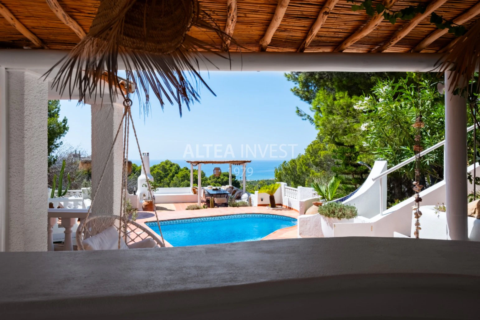 1438 - Boutique Villa with Sea Views, Ibiza-Inspired and Nature in Sierra de Altea