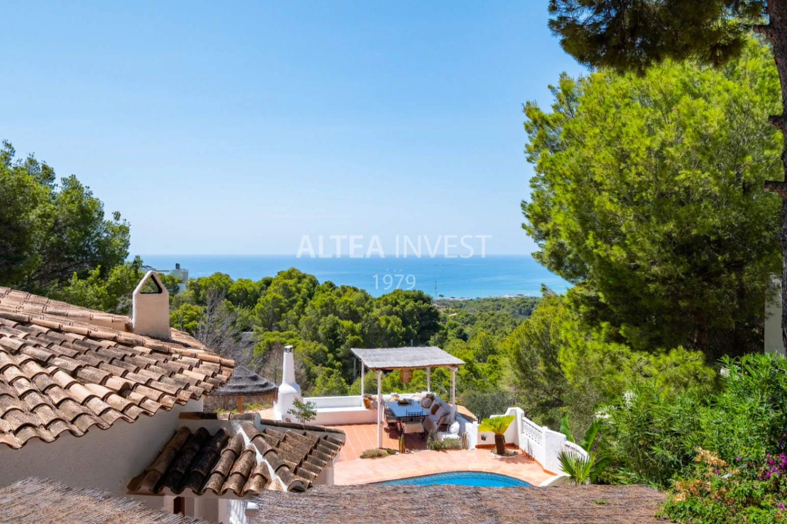 1438 - Boutique Villa with Sea Views, Ibiza-Inspired and Nature in Sierra de Altea