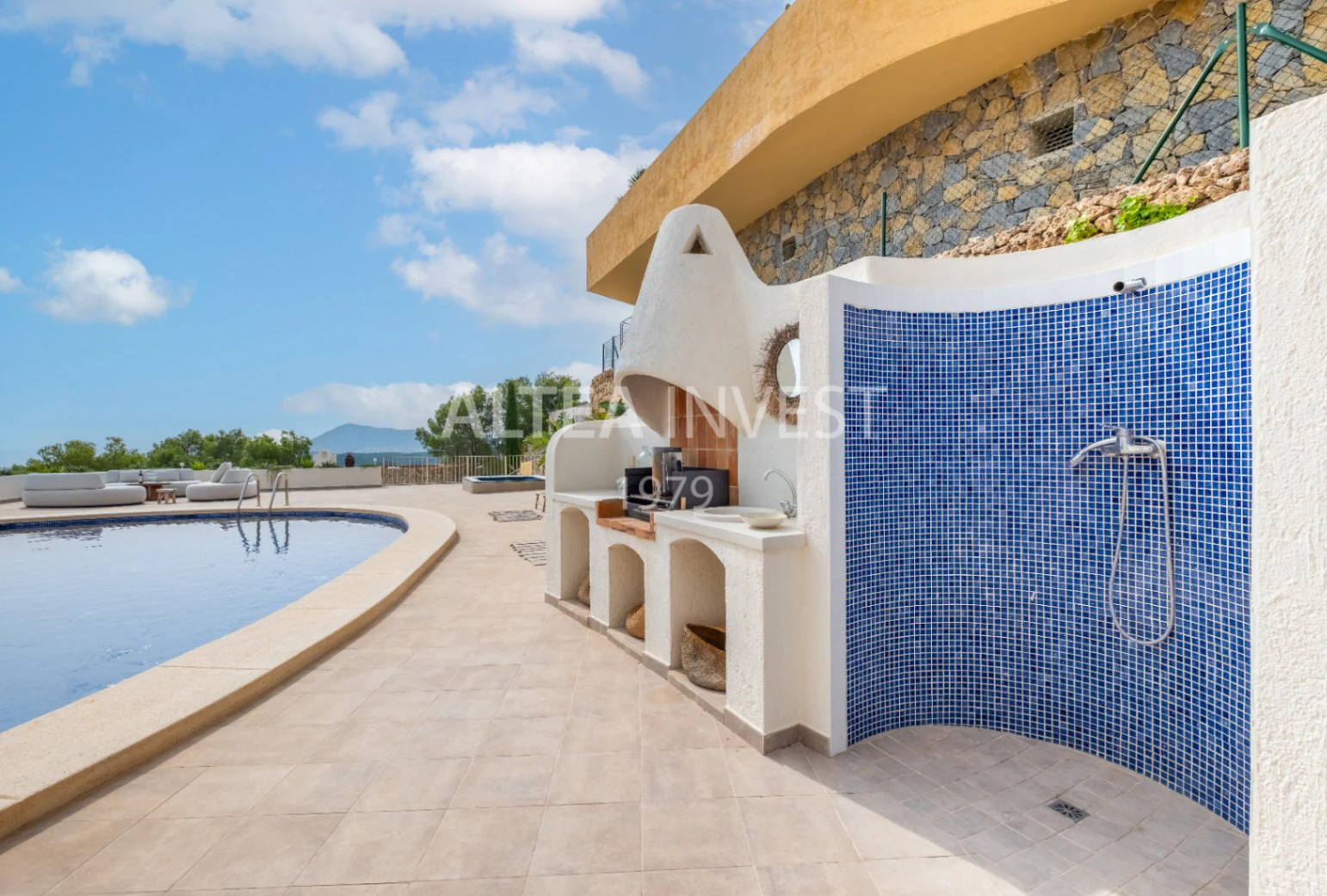 1464 - Ibiza-style villa with panoramic views of Altea Bay and the sea