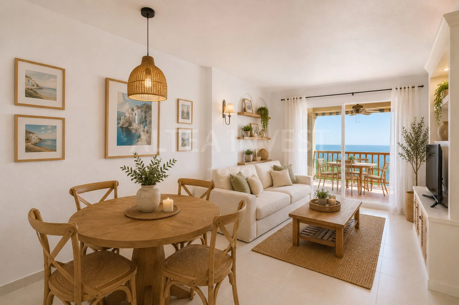 1552 - Beachfront Apartment with Panoramic Sea Views in Mascarat, Campomanes Marina