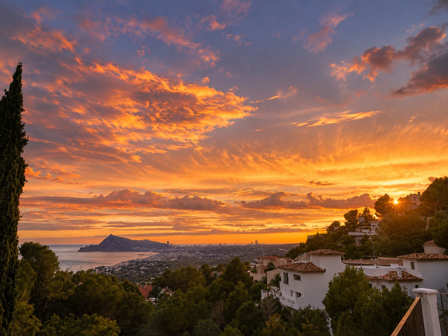 1189 - Elegante und geräumige Villa mit Blick auf die Bucht von Altea.