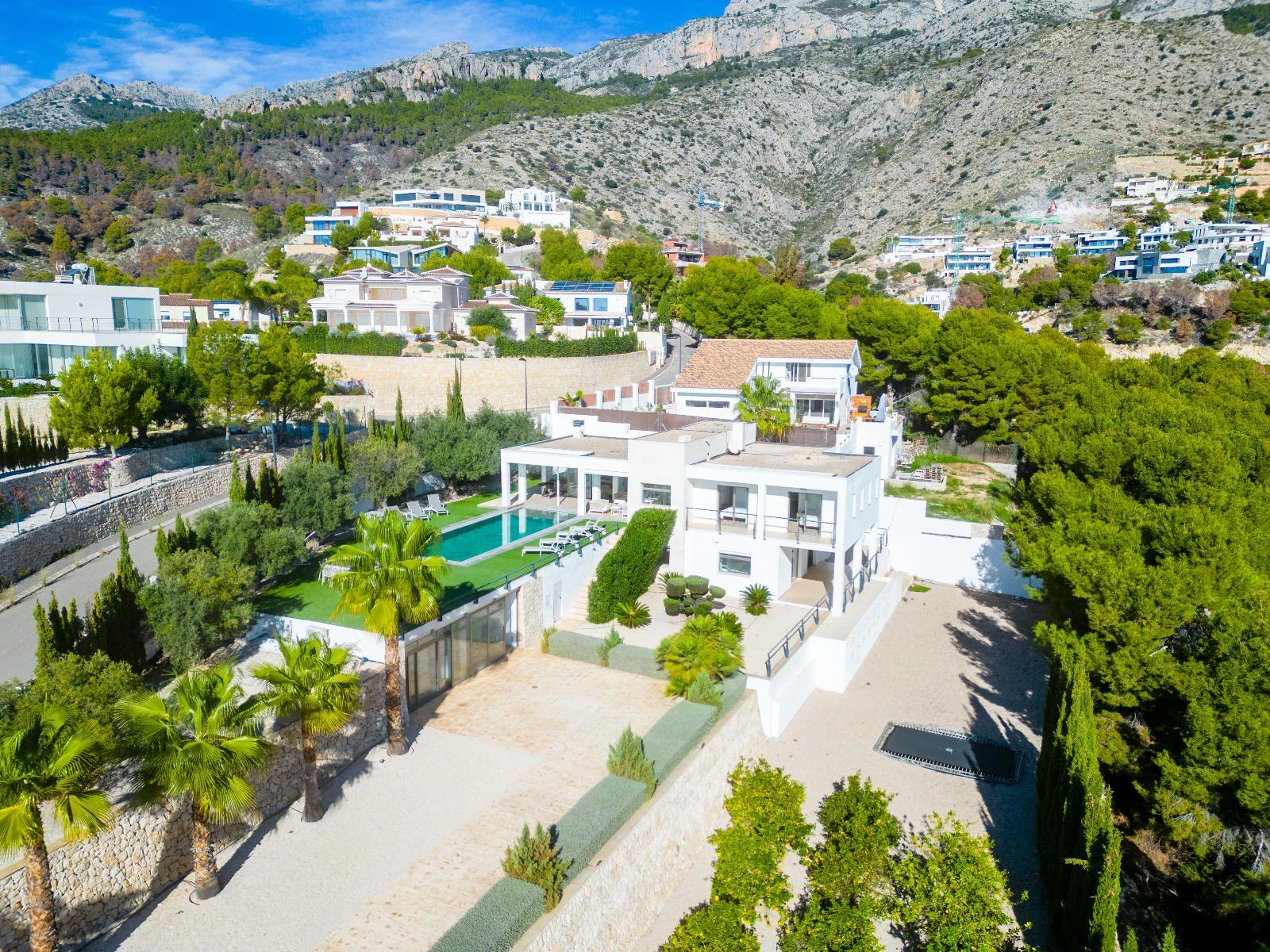 Stunning modern style villa with sea views