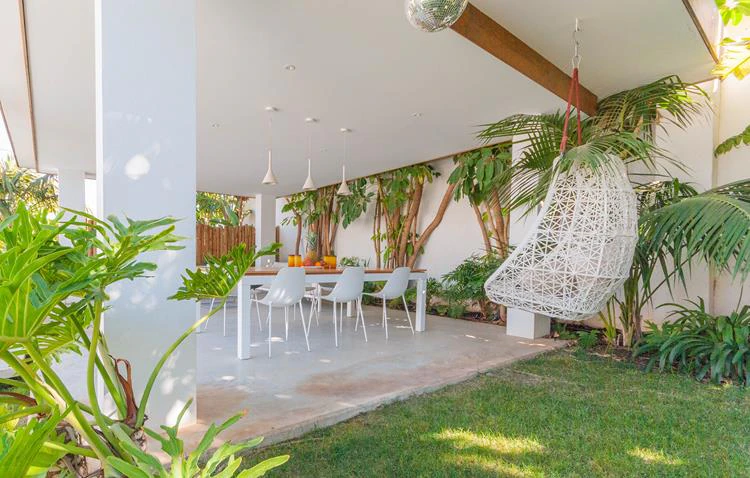 Mediterranean villa with tropical garden and private pool