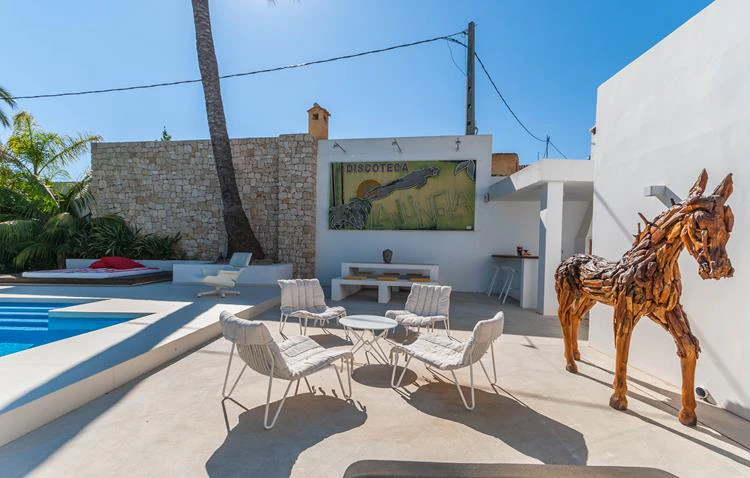 Mediterranean villa with tropical garden and private pool