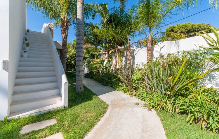Mediterranean villa with tropical garden and private pool