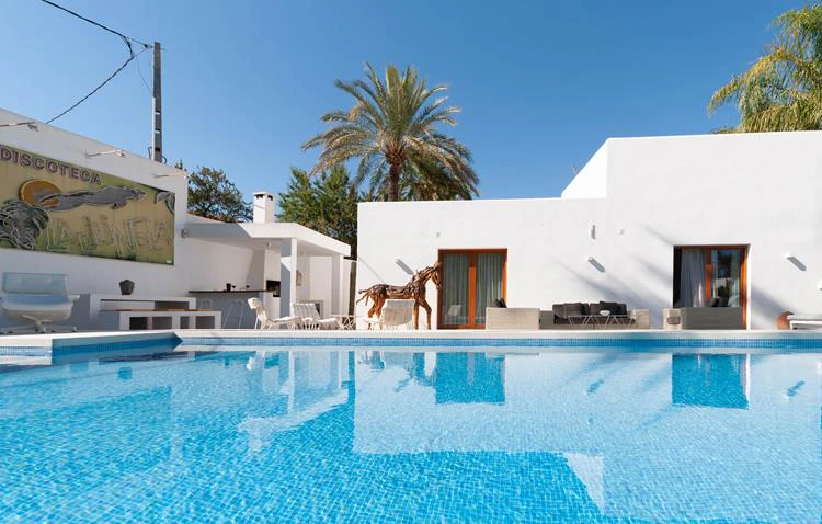 Mediterranean villa with tropical garden and private pool