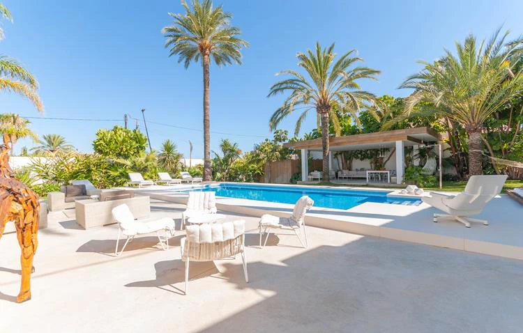 Mediterranean villa with tropical garden and private pool
