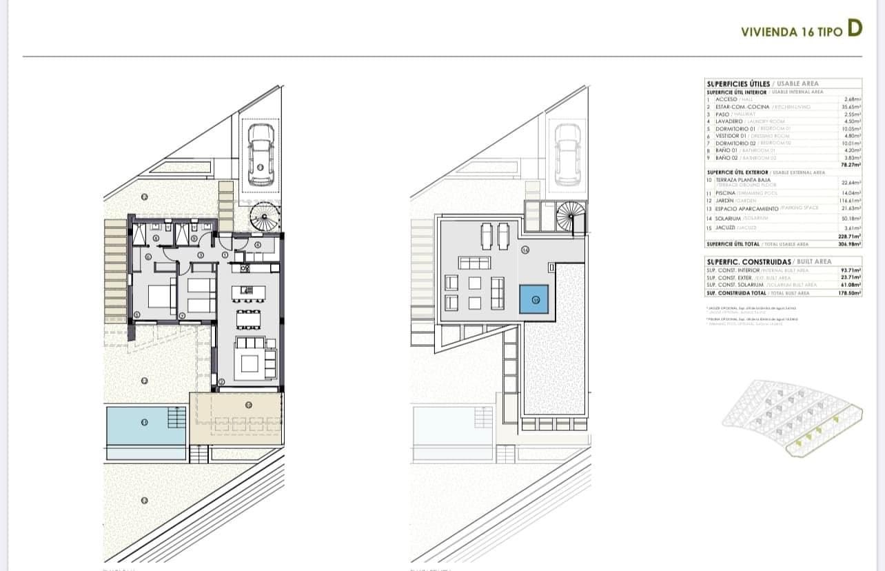 New modern villa with sea views for sale in Polop.