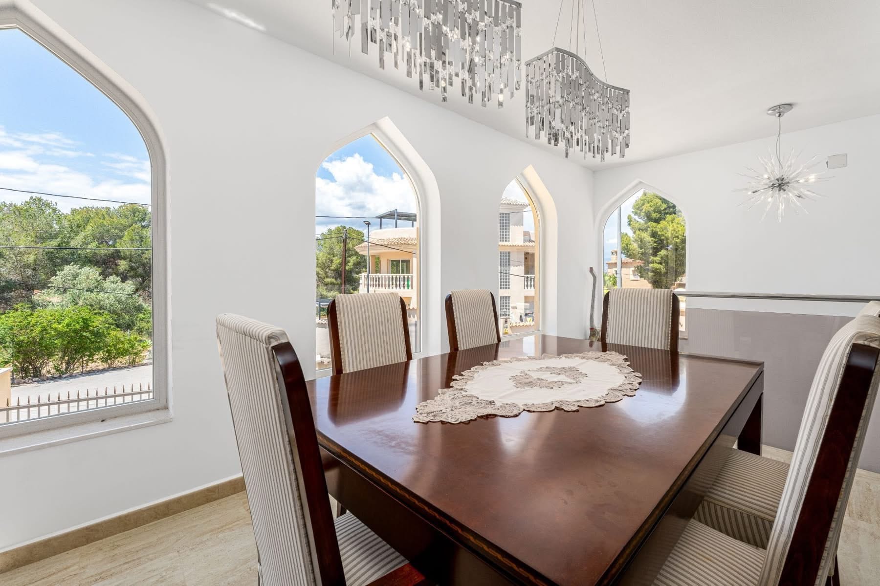 STUNNING VILLA WITH SOUTHEAST ORIENTATION FOR SALE IN ALBIR WITH POOL, SAUNA, AND BAR AREA