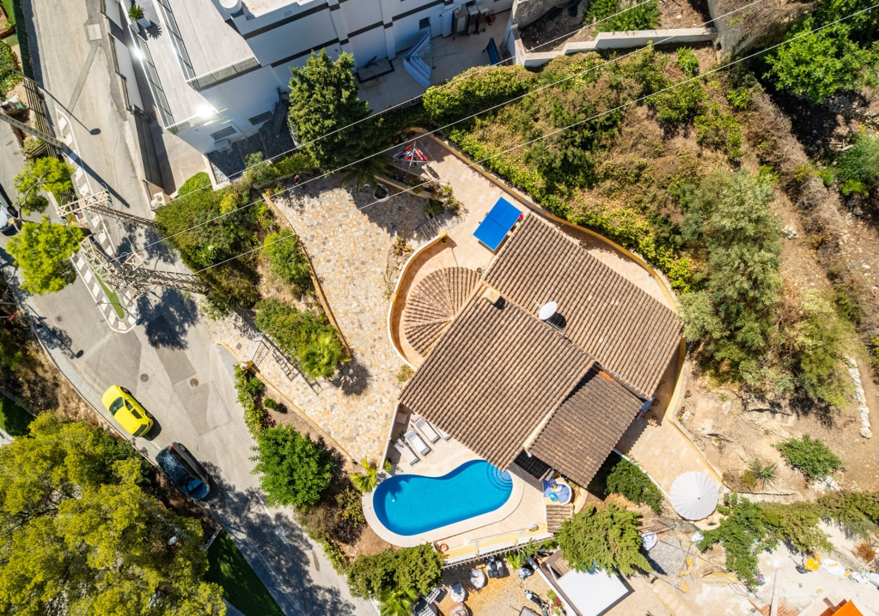 Vila mediteraneană cu vedere la mare și la munte de vânzare în La Nucía