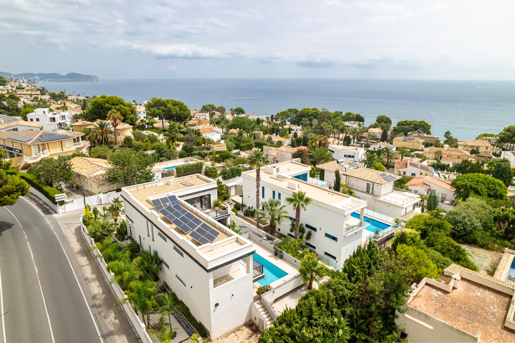 Vila elegantă cu vedere la mare și design excepțional de vânzare în Calpe