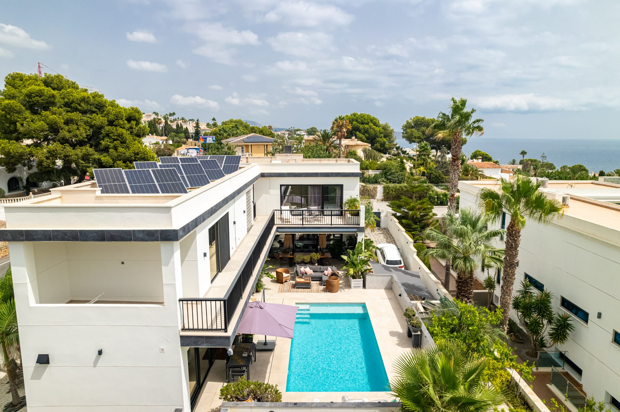 Vila elegantă cu vedere la mare și design excepțional de vânzare în Calpe