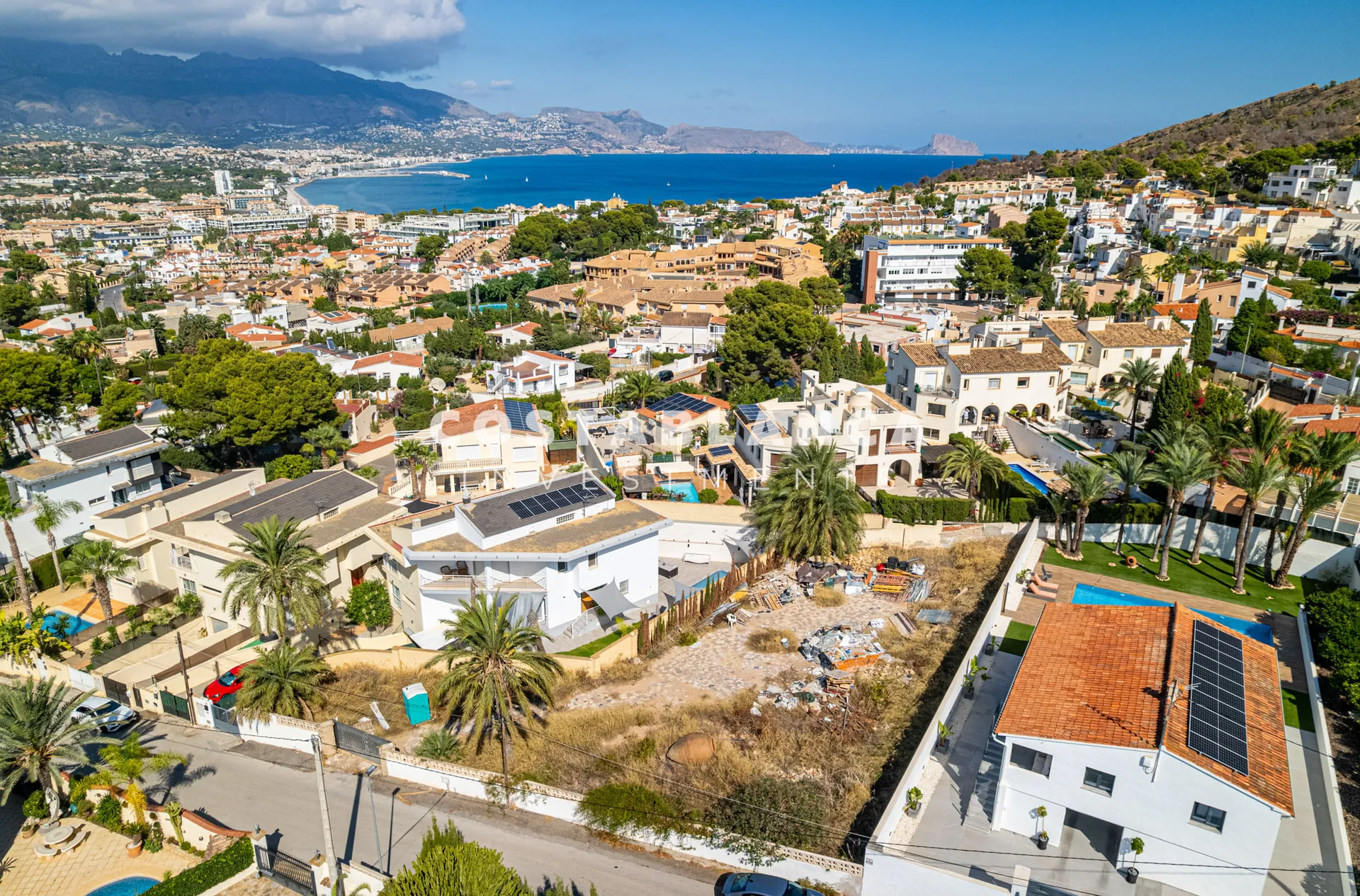 Teren rezidențial cu vedere la mare de vânzare în El Albir