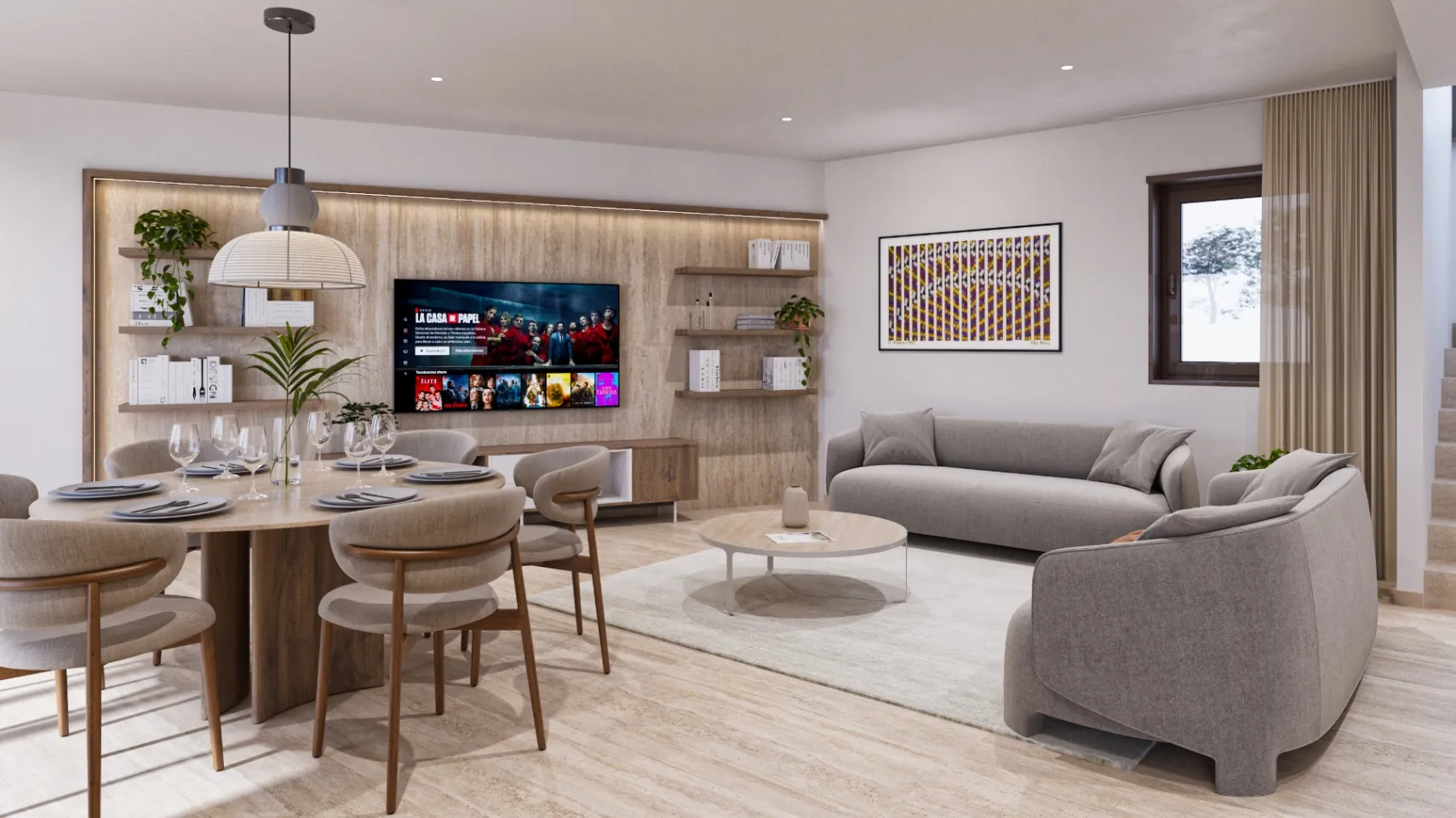 Nouă vilă nou-construită orientată spre sud de vânzare în Calpe, cu piscină, garaj și vederi iconice ale Peñón de Ifach.