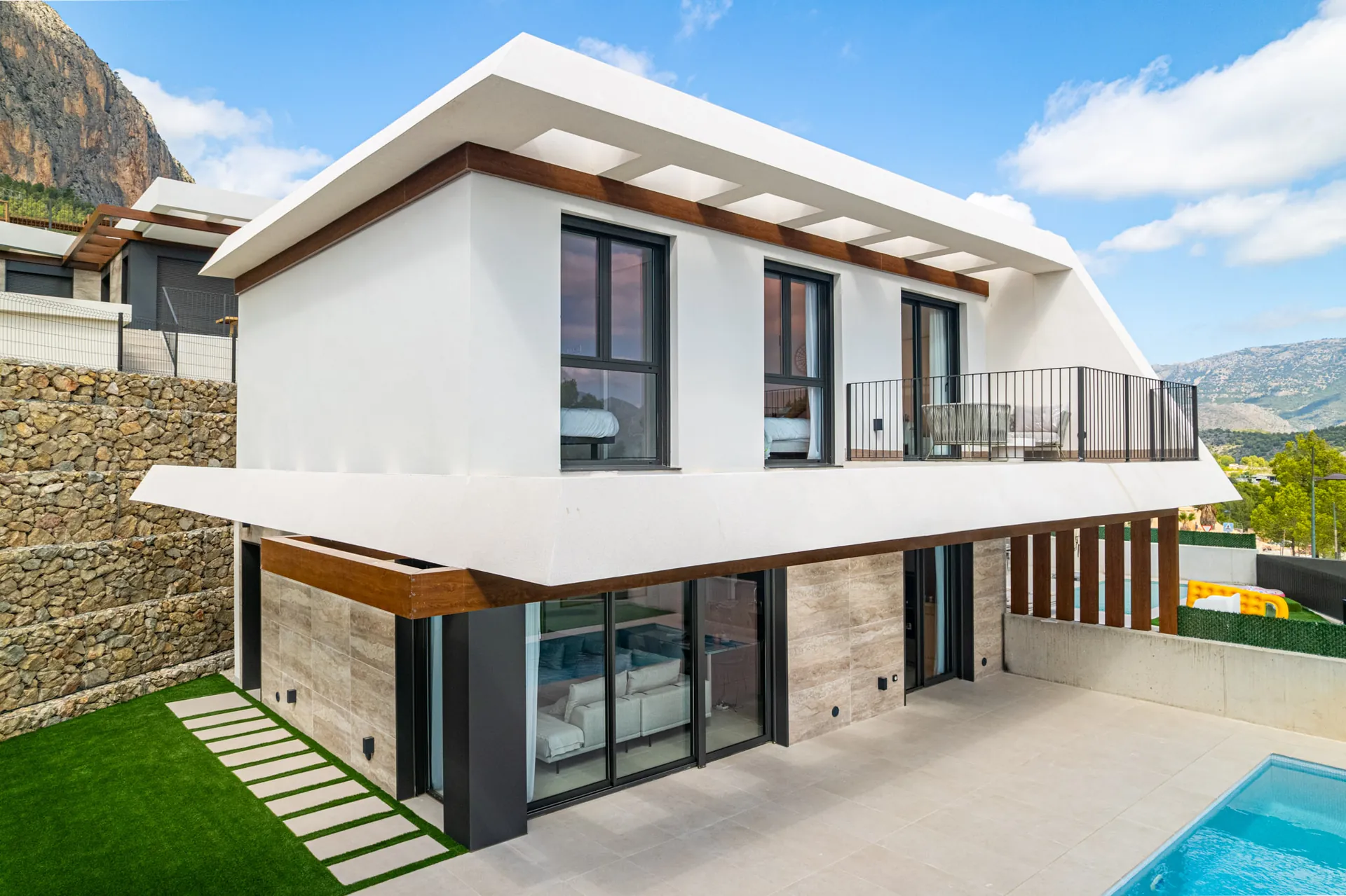 Modern new construction chalet for sale in Polop with pool