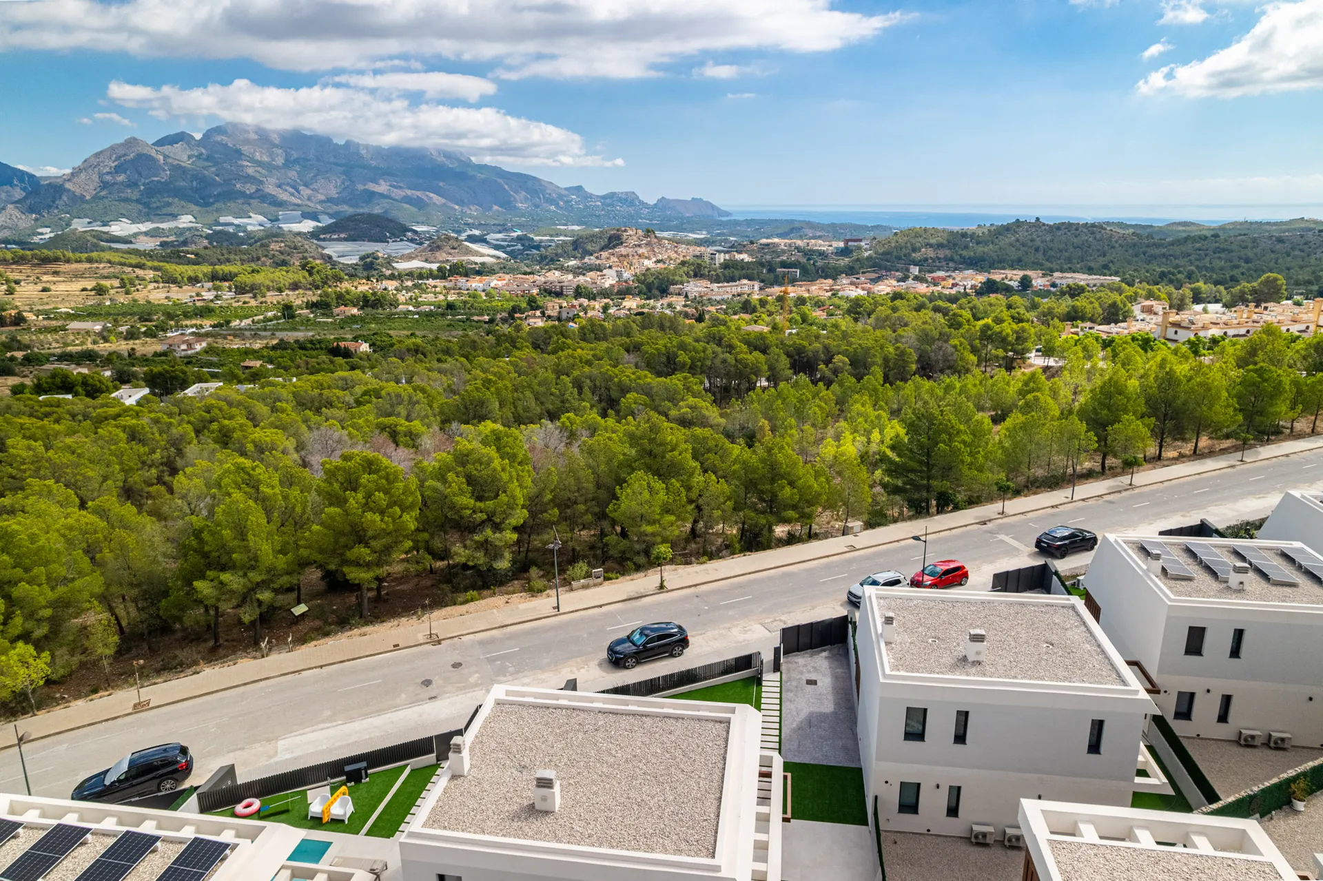 Modern new construction chalet for sale in Polop with pool