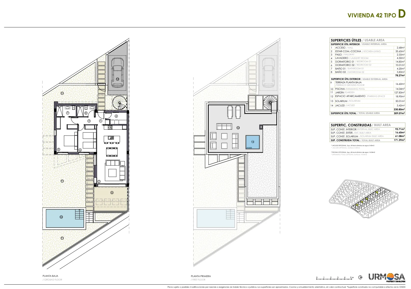 Modern new construction chalet for sale in Polop with pool