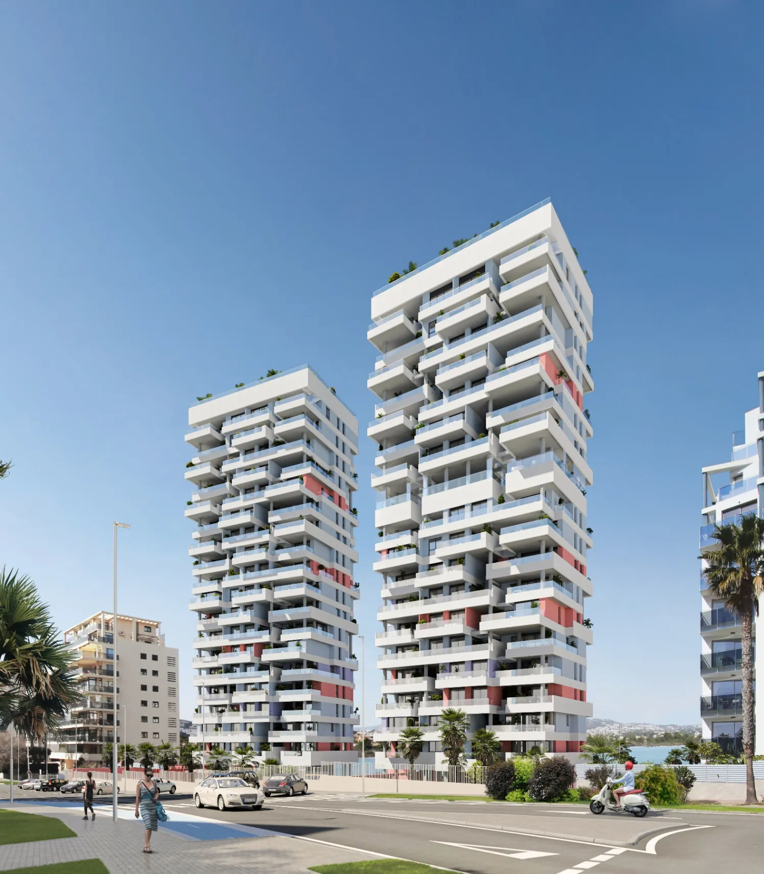 Apartament modern cu 3 dormitoare, cu vedere la mare și dotări premium de vânzare în Calpe.