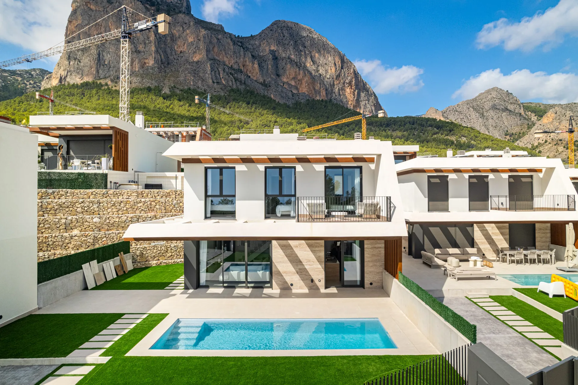 Modern new construction chalet for sale in Polop with pool