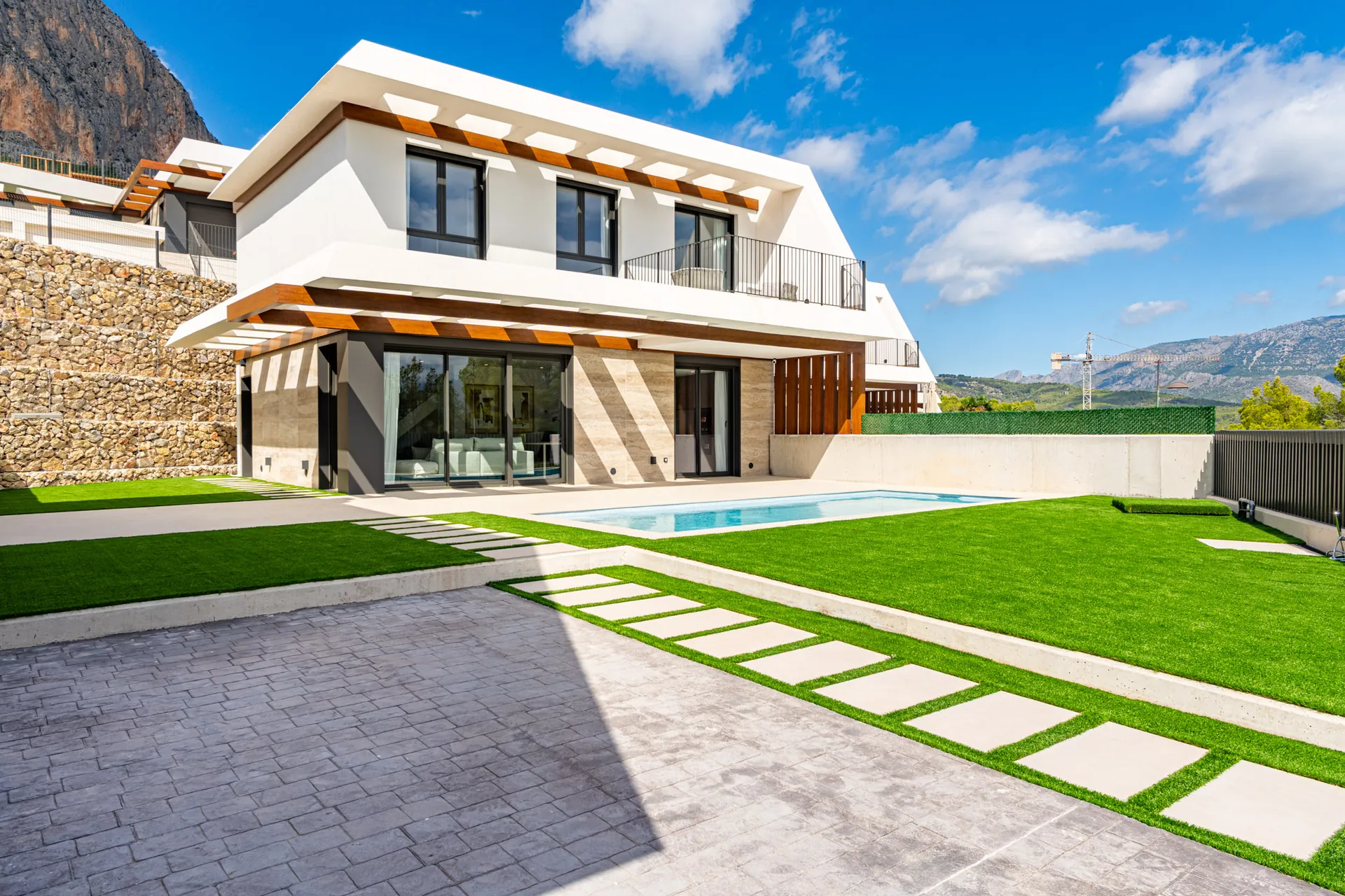 Modern new construction chalet for sale in Polop with pool