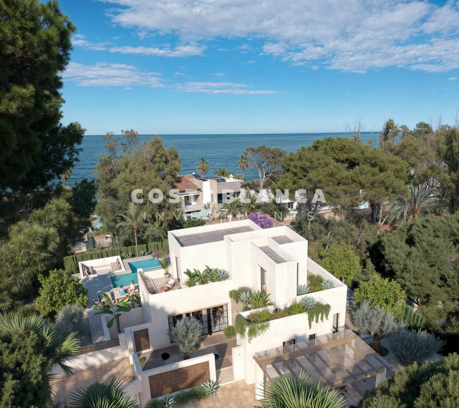 Vilă contemporană în stil ibizian de vânzare în Denia