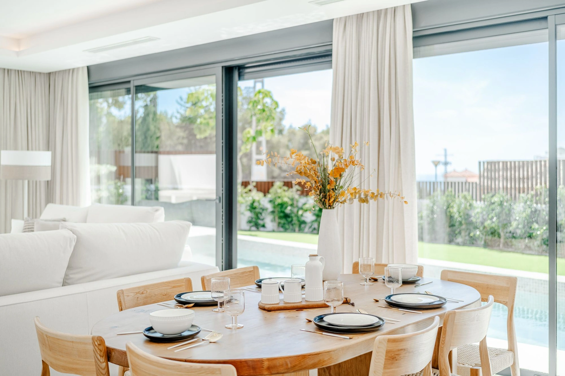 Luxury villa inspired by Ibiza with sea views and a rooftop oasis for sale in Calpe.