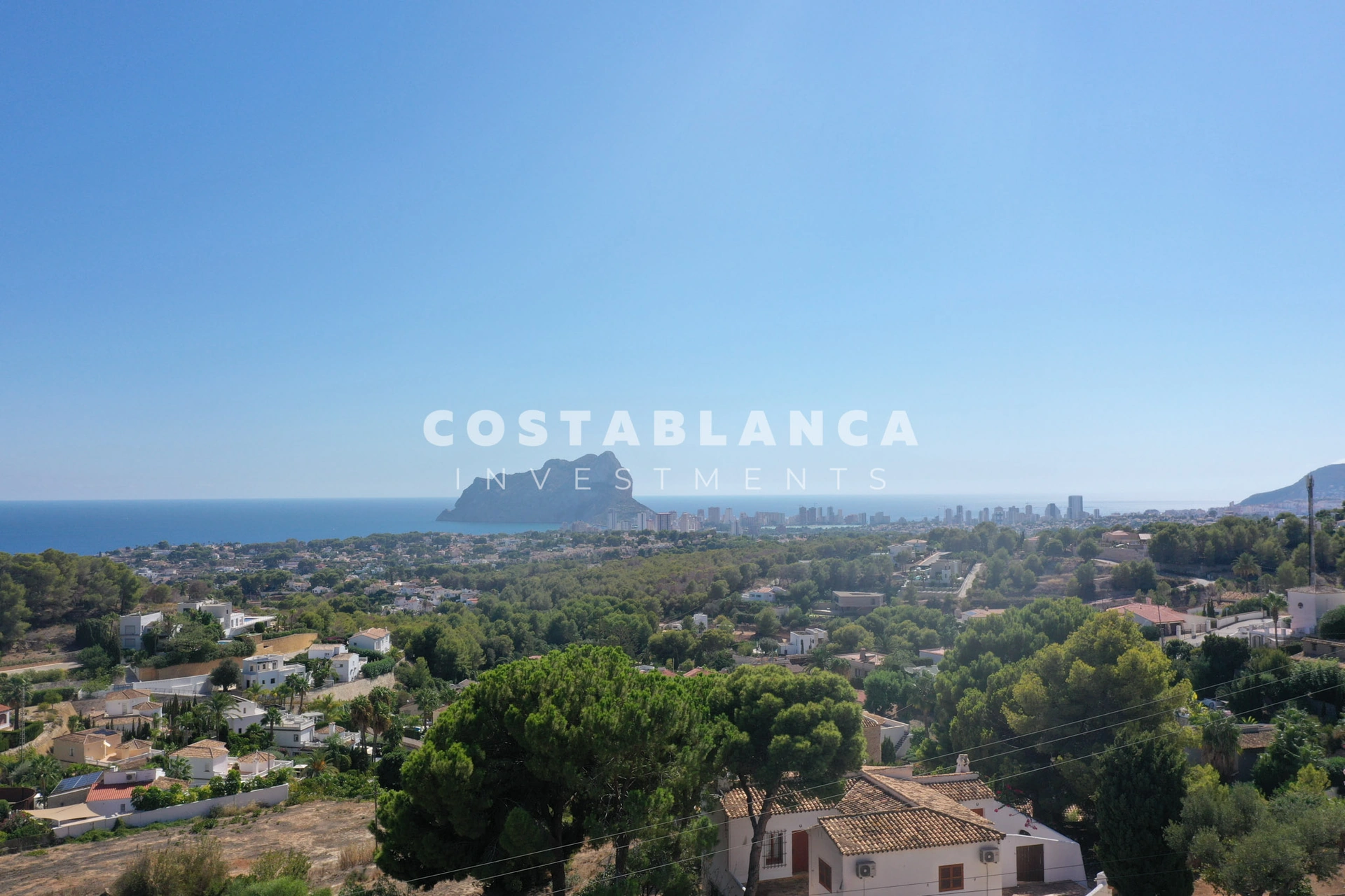 O capodoperă panoramică mediteraneană de vânzare în Benissa.
