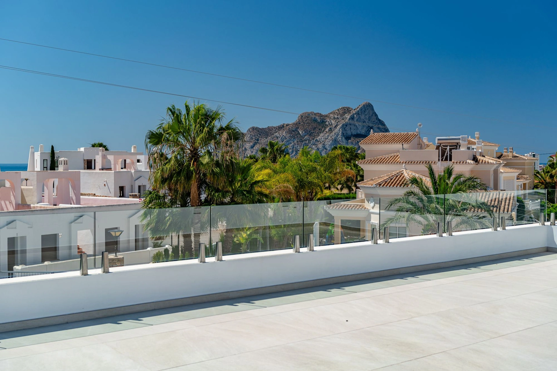 Luxury villa inspired by Ibiza with sea views and a rooftop oasis for sale in Calpe.