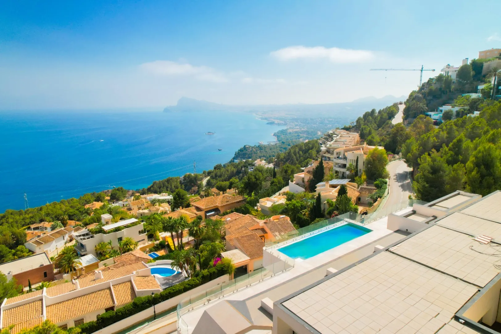 Newly built modern villa with stunning sea views for sale in Altea Hills.